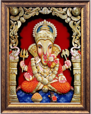 Ganesha Tanjore Painting